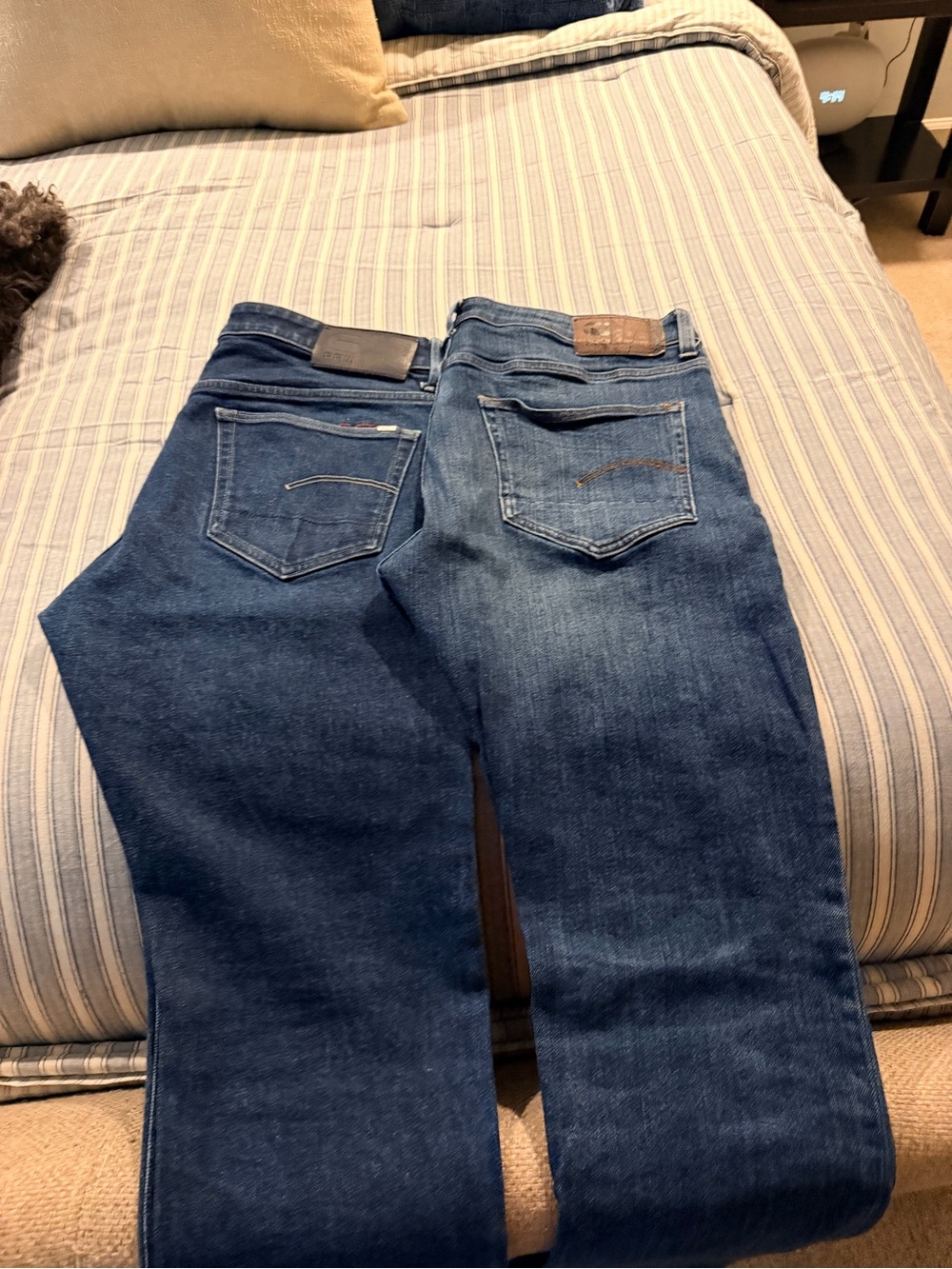 G-Star Straight Leg Jeans in Dark Blue and Medium Blue men’s size 34x27